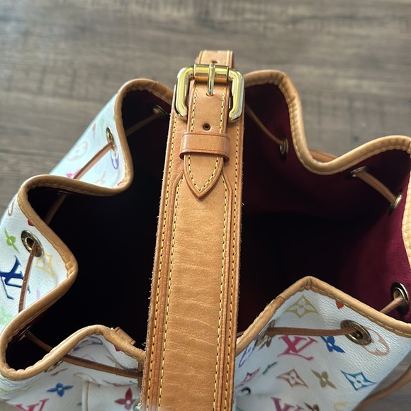 Louis Vuitton Monogram Multicolor Blanc Petite Noe Bucket Bag - Picture 5 of 9